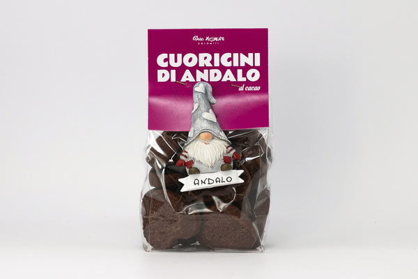 BISCOTTI CUORI CACAO CON CALAMITA 150 GR
